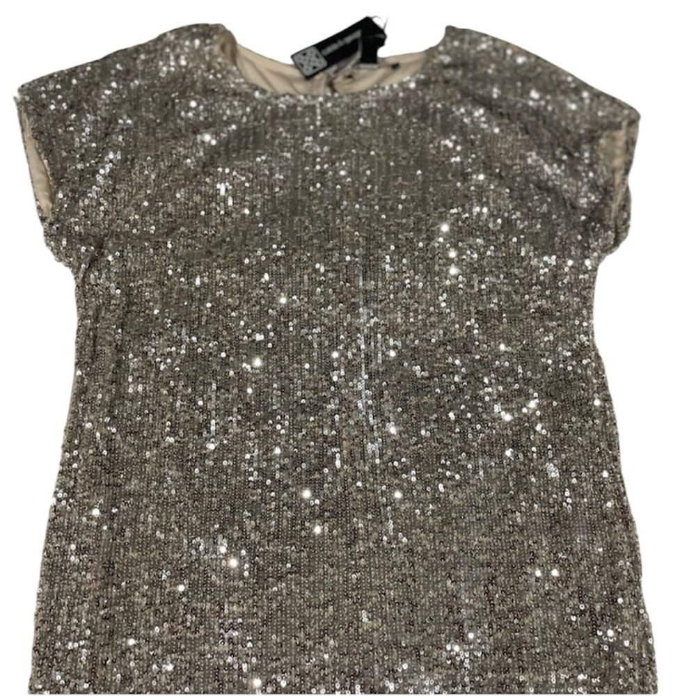 Silver Sequin Top S/P by Cable And Gauge